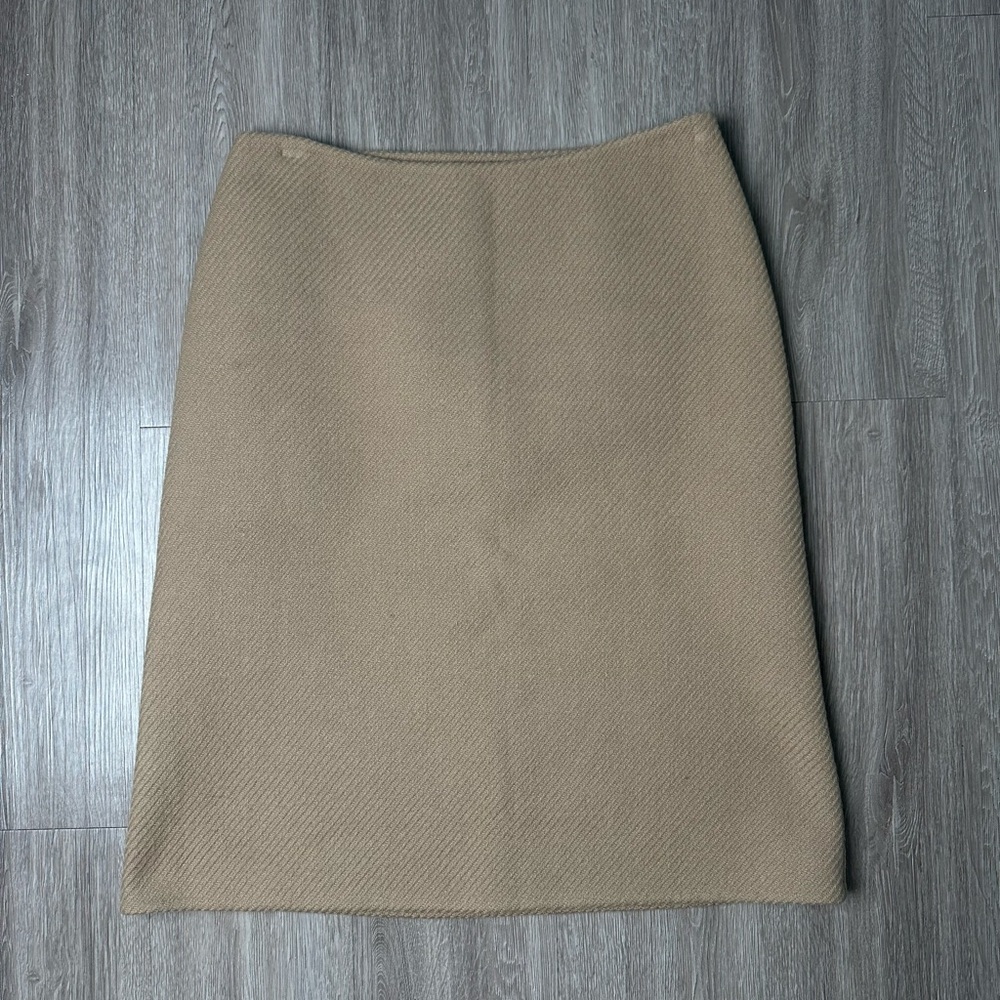 Prada 100% Virgin Wool Brown Pencil Skirt - Size 40 EU